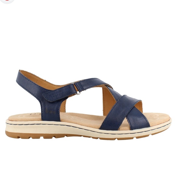 boc Shoes - Born B.O.C. Camelia Sandals Size 6M Slingback Strappy Open-Toe Blue